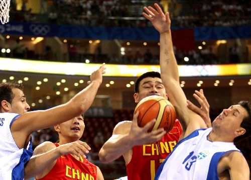 中国男篮对阵希腊