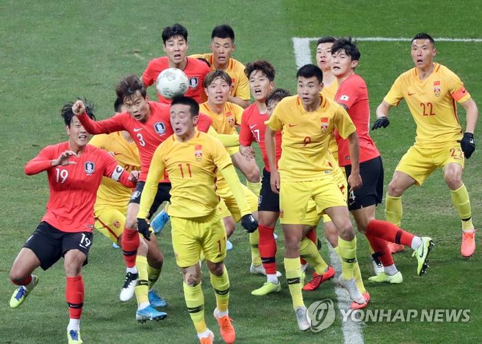 中国队对韩国队足球完整版