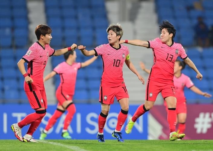 女足亚洲杯决赛韩国进球精彩瞬间